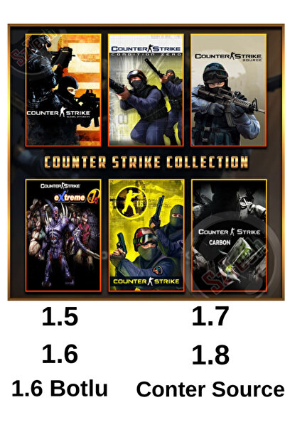 Tigdes 🎮 Counter Strike 1.5 1.6 1.7 1.8 Source 6 Oyun PC Seti | Botlu | Flas...