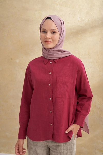 ARMANDA Dusty Rose Baroque Pattern Shawl 3357