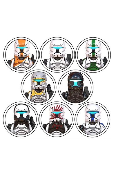 myminitoys Sw Mini Figure Delta Squad Soldiers Set of 8 Figures Wm6124