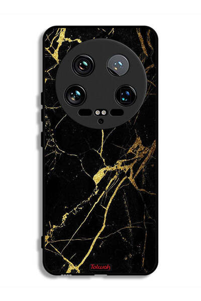 Tolwak غطاء حماية فائق لهاتف شاومي 14 - رخامي متصدع