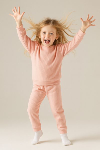 MAXI DRY Cotton Seasonal Long Sleeve Girls' Bottom Top Set