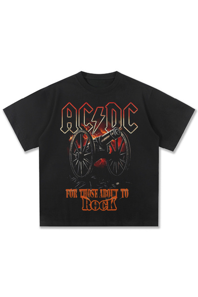 nrage ACDC Bant Baskı Moda