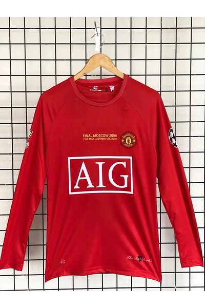 yenteks Season 08-09 Manchester. Ronaldo .Red Color Long Sleeve Adult Jersey (with Gift)