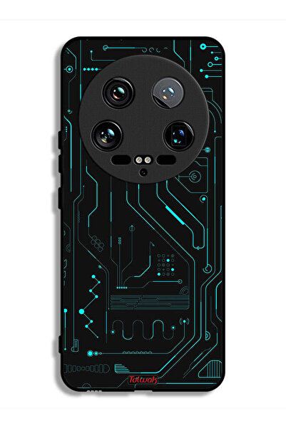 Tolwak غطاء حماية فائق لهاتف شاومي 14 دوائر فنية رقمية بسيطة متعددة الشاشات