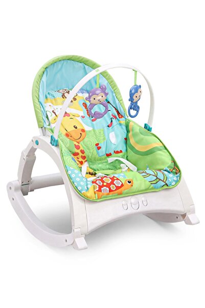 rexa كرسي هزاز محمول فاخر للأطفال حديثي الولادة وحتى الأطفال الصغار مزود بالم...