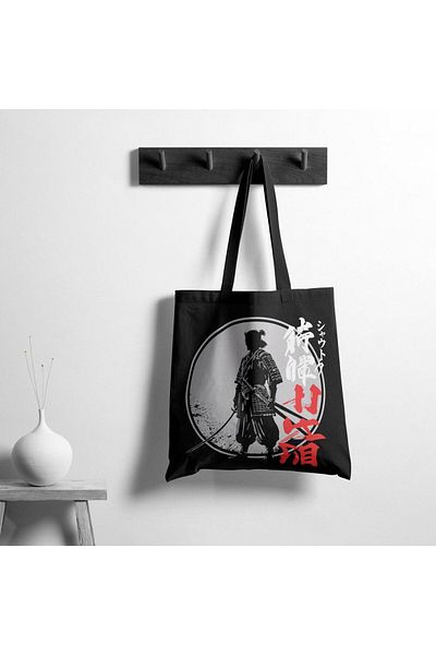Shout Ronin Path of the Warrior Black Tote Bag
