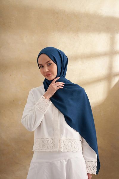 ARMANDA Petrol Green Lyocell Nomade Pattern Shawl 3354