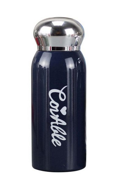 Generic Stainless steel water bottle ideal for hot and cold drinks, blue color