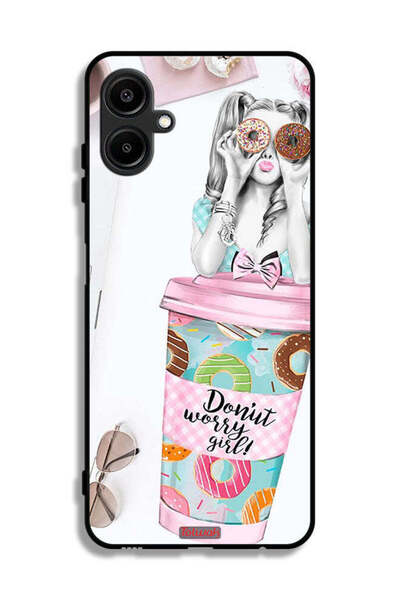 Tolwak غطاء حماية لهاتف سامسونج جالاكسي A06 4G - فتاة دونات ووري