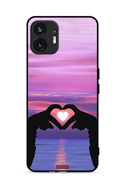Tolwak Nothing Phone (2) 5G Protective Case Cover Heart Moon