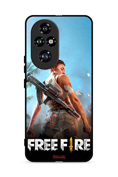 Tolwak غطاء حماية لهاتف Honor 200 Pro 5G بتصميم فري فاير