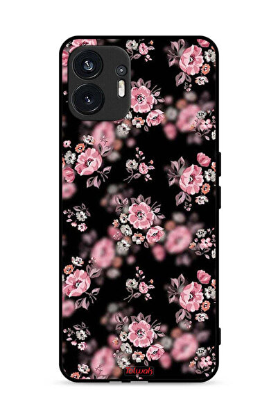Tolwak Nothing Phone (2) 5G Protective Case Cover Portrait Flowers Pattern