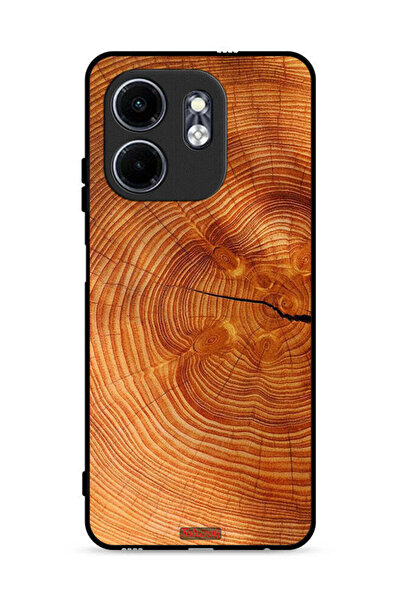 Tolwak غطاء حماية لهاتف إنفينيكس سمارت 9 4G مصنوع من الخشب المتصدع