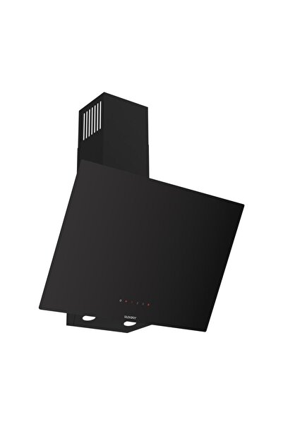 Ferre D077 SLIENT ART Tek Cam Dijital Siyah Davlumbaz