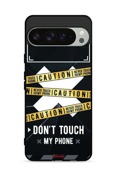 Tolwak غطاء حماية لجهاز Google Pixel 9 Pro تحذير: لا تلمس هاتفي أبدًا