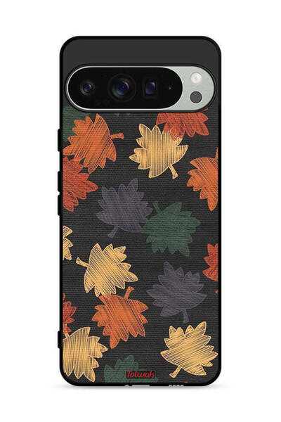 Tolwak غطاء حماية لجهاز Google Pixel 9 Pro برسومات أوراق الخريف