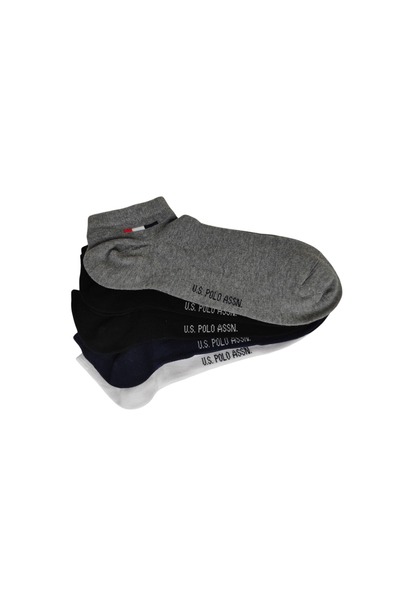 U.S. Polo Assn. U.s. Polo Assn. 5’li Paket Çorap Gri Melanj - Regular Fit - Şık ve Rahat Tasarım (Erkek/)