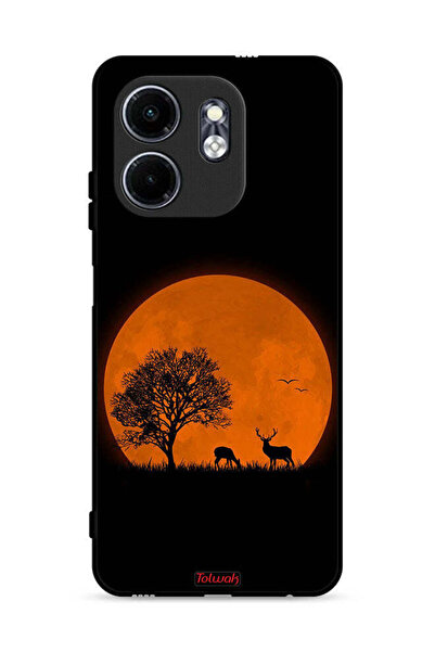 Tolwak غطاء حماية لهاتف إنفينيكس سمارت 9 4G بطبعة قمر المساء