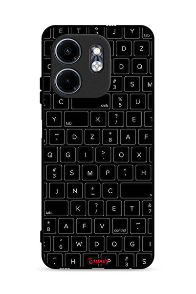 Tolwak غطاء حماية لهاتف Infinix Hot 50i 4G بنمط مفاتيح لوحة مفاتيح عشوائية