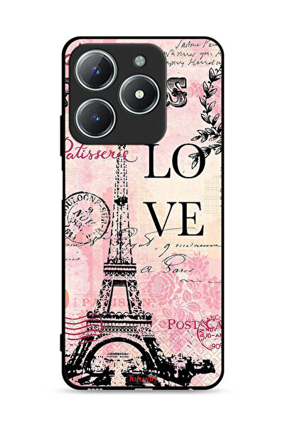 Tolwak غطاء حماية لهاتف Realme C61 4G بنقشة باريس لوف