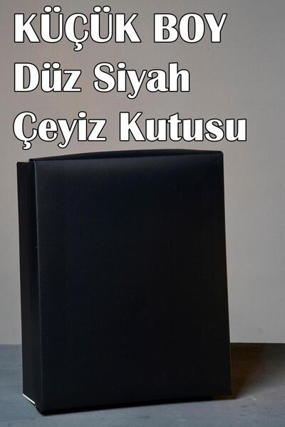 Dantelux Düz Siyah Küçük Boy Çeyiz Kutusu