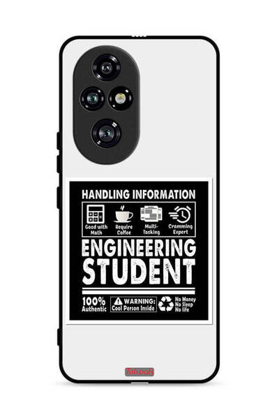 Tolwak غطاء حماية لهاتف Honor 200 Pro 5G، ملصق طالب هندسة