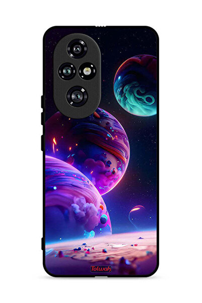 Tolwak غطاء حماية لهاتف Honor 200 Pro 5G بنقشة كوكبية