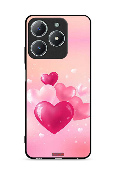 Tolwak غطاء حماية لهاتف Realme C61 4G برسومات قلوب جميلة