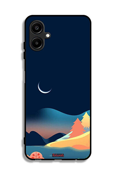 Tolwak غطاء حماية لهاتف Samsung Galaxy M06 5G برسومات تجريدية للقمر