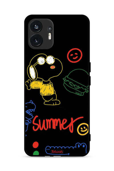 Tolwak Nothing Phone (2) 5G Protective Case Cover Summer Sticker