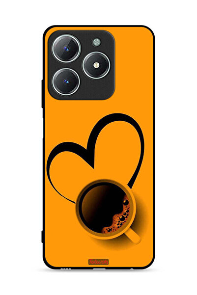 Tolwak غطاء حماية لهاتف Realme C61 4G بفنجان قهوة