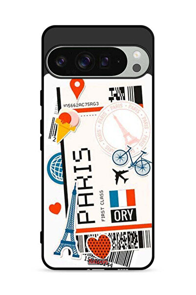 Tolwak غطاء حماية لجهاز Google Pixel 9 Pro - ملصق باريس