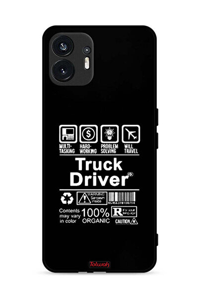 Tolwak غطاء حماية لهاتف Nothing Phone (2) 5G، ملصق لسائق الشاحنة