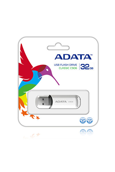 Adata C906 32GB USB 2.0 White, Reliable and Fast