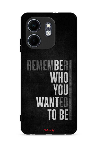 Tolwak غطاء حماية لهاتف Infinix Hot 50i 4G تذكر من أردت أن تكون