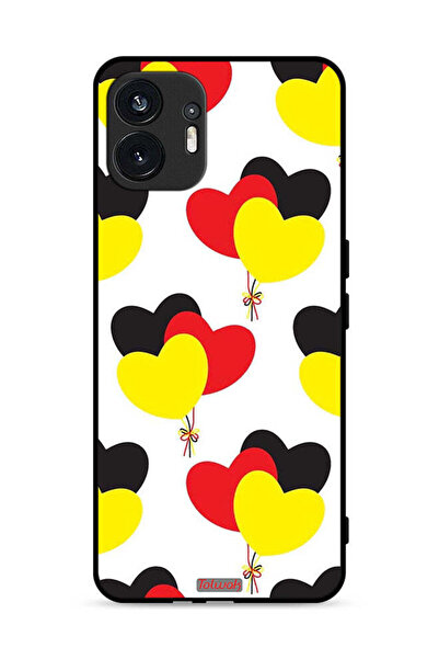 Tolwak Nothing Phone (2) 5G Protective Case Cover Three Hearts Bunch