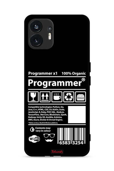 Tolwak Nothing Phone (2) 5G Protective Case Cover Programmer Sticker
