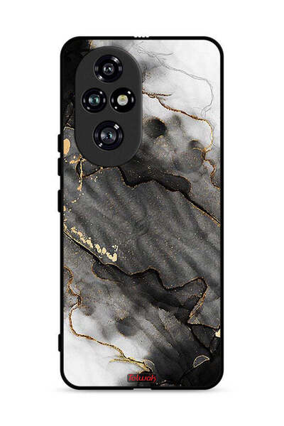 Tolwak غطاء حماية لهاتف Honor 200 Pro 5G بلون رخامي لامع