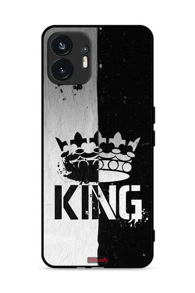Tolwak Nothing Phone (2) 5G Protective Case Cover King Vintage