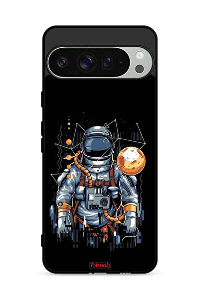 Tolwak غطاء حماية لجهاز Google Pixel 9 Pro بتصميم رائد فضاء تجريدي