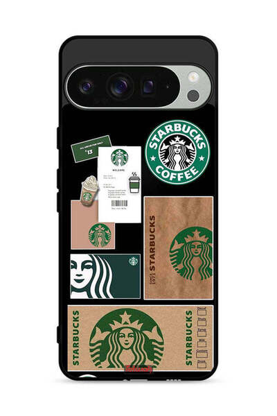 Tolwak غطاء حماية لجهاز Google Pixel 9 Pro بملصق ستاربكس