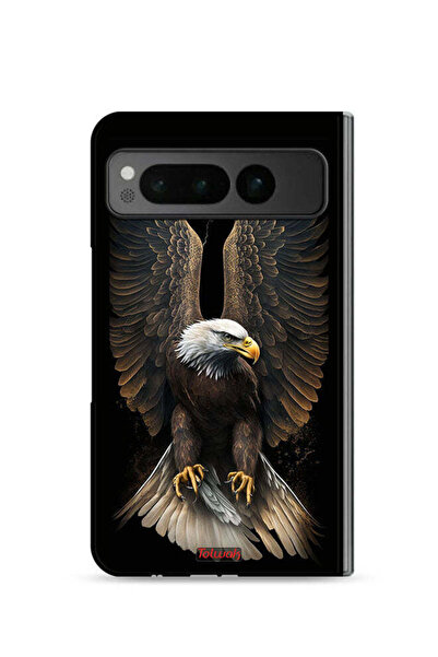 Tolwak غطاء حماية لهاتف جوجل بيكسل فولد 5G بأجنحة نسر منتشرة
