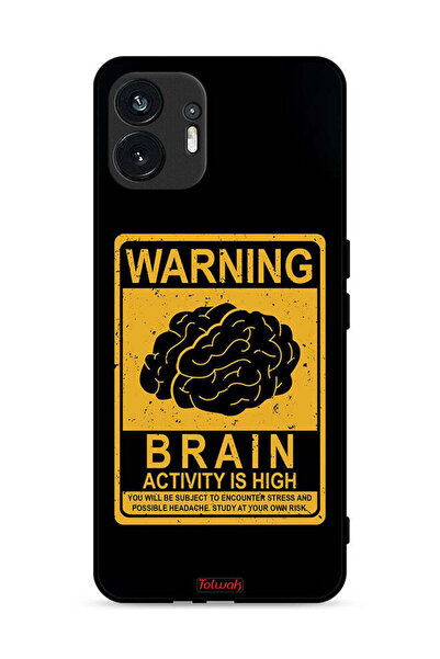 Tolwak غطاء حماية لهاتف Nothing Phone (2) 5G تحذير من ارتفاع نشاط الدماغ