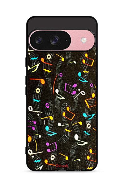 Tolwak غطاء حماية لجهاز Google Pixel 9 بنمط قماش موسيقي