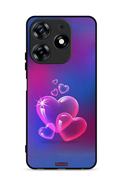 Tolwak غطاء حماية لهاتف تكنو سبارك 10 برو 4G بنقشة قلوب الماء