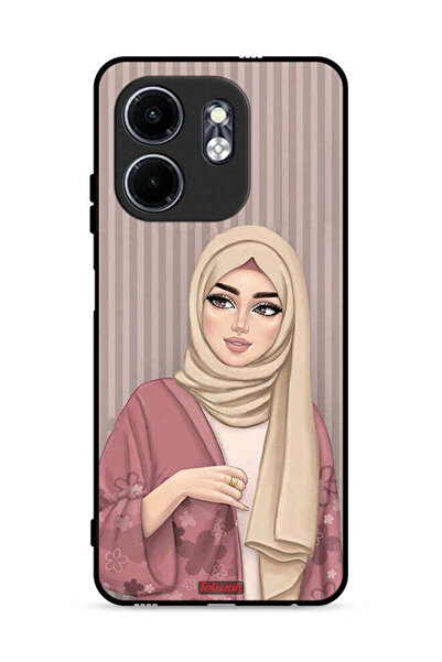 Tolwak غطاء حماية لهاتف إنفينيكس سمارت 9 4G برسومات فتاة محجبة