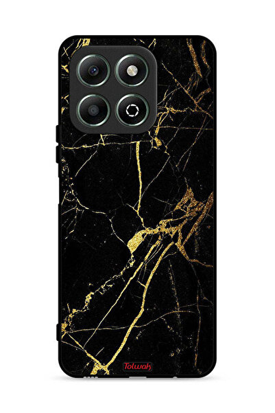 Tolwak غطاء حماية لهاتف Honor X6b 4G - رخامي متصدع