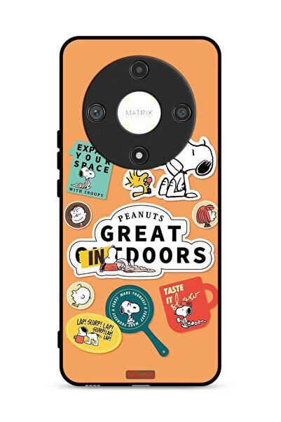 Tolwak غطاء حماية لهاتف Honor X9b 5G بملصقات الفول السوداني