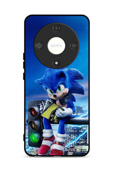 Tolwak غطاء حماية لهاتف Honor X9b 5G بنمط سونيك ريدينج