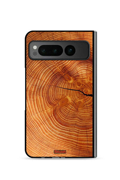 Tolwak غطاء حماية لجهاز جوجل بيكسل فولد 5G مصنوع من الخشب المتصدع